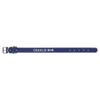 Small 15" x .75" Leatherette Dog Collar