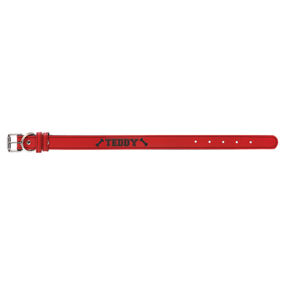 Small 15" x .75" Leatherette Dog Collar