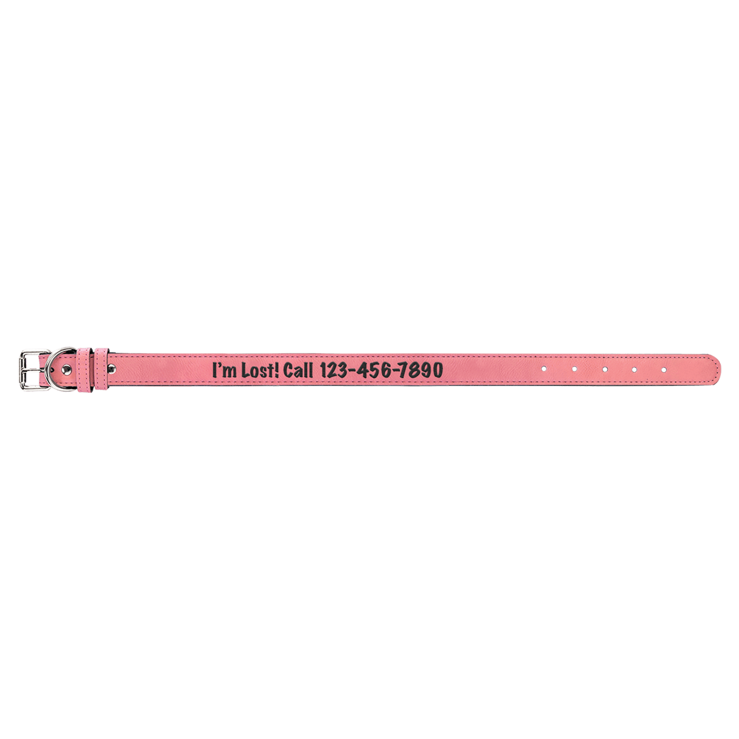 Large 23" x 1" Leatherette Dog Collar