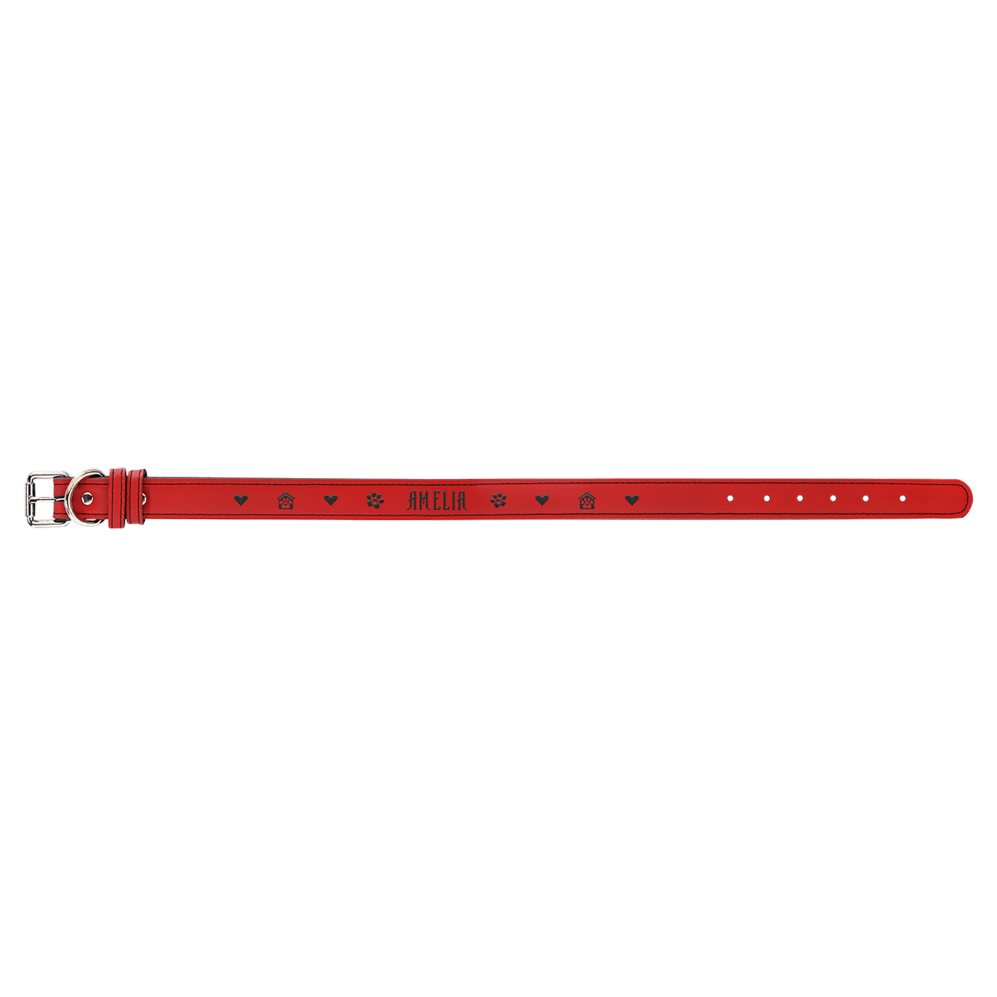 Extra Large 27" x 1.25" Leatherette Dog Collar