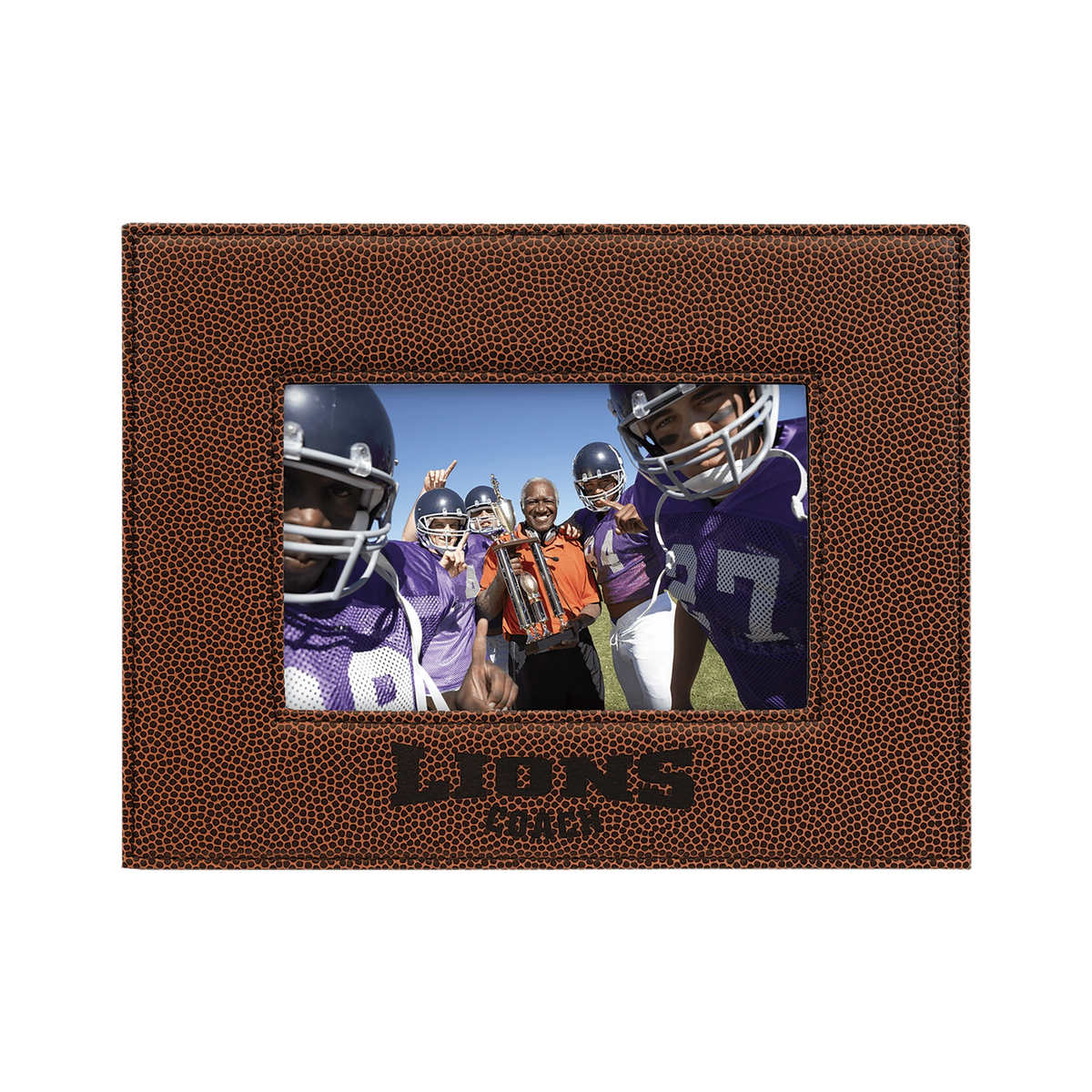 Leatherette Photo Frame, Football