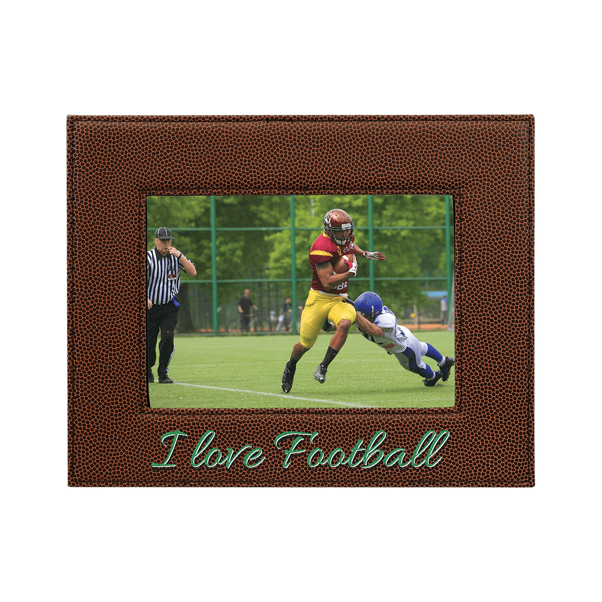 Leatherette Photo Frame, Football