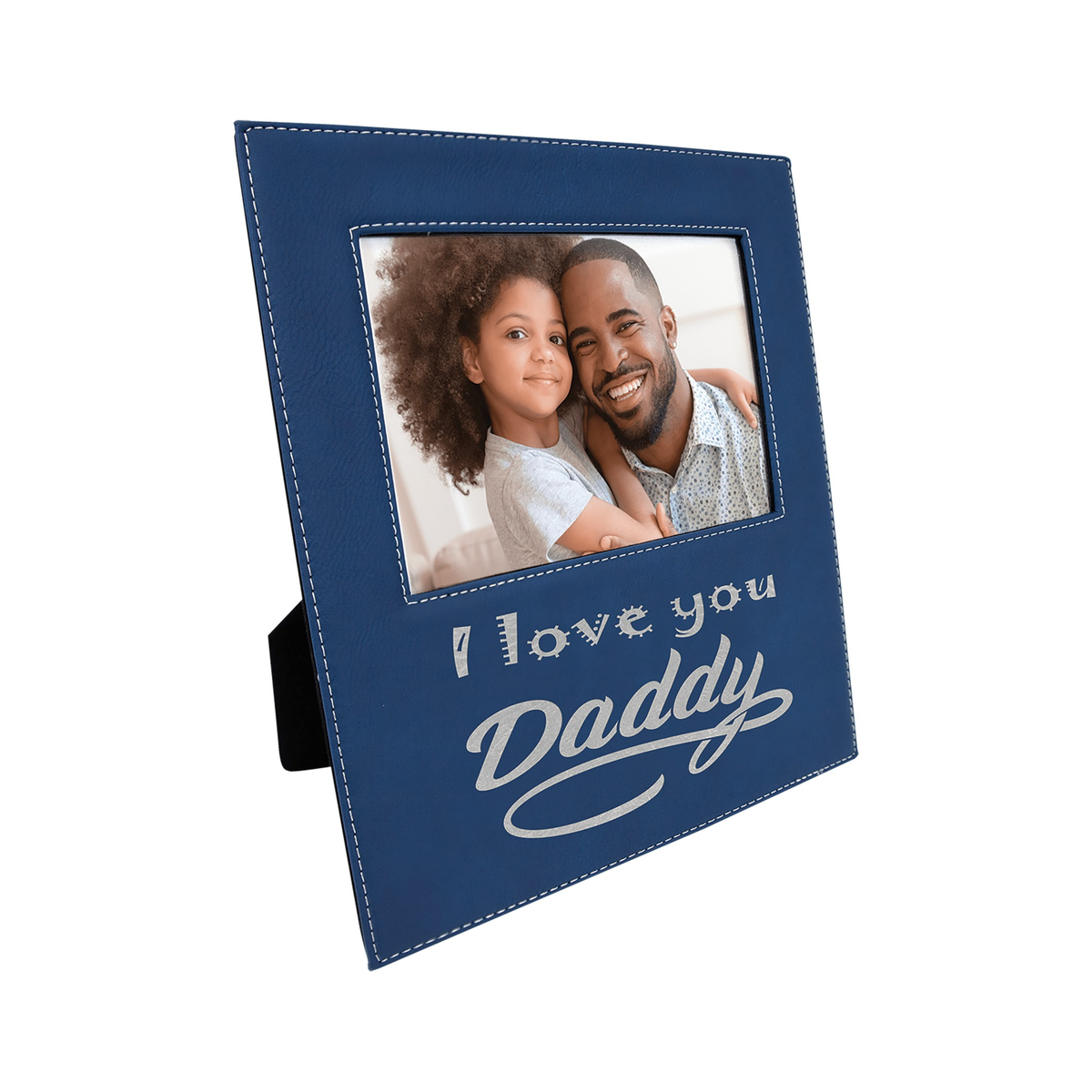 Leatherette Photo Frame 5" x 7" with Large Engraving Area
