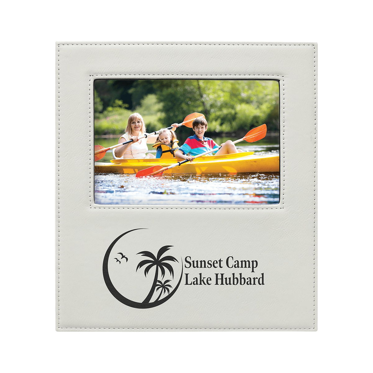 Leatherette Photo Frame 5" x 7" with Large Engraving Area
