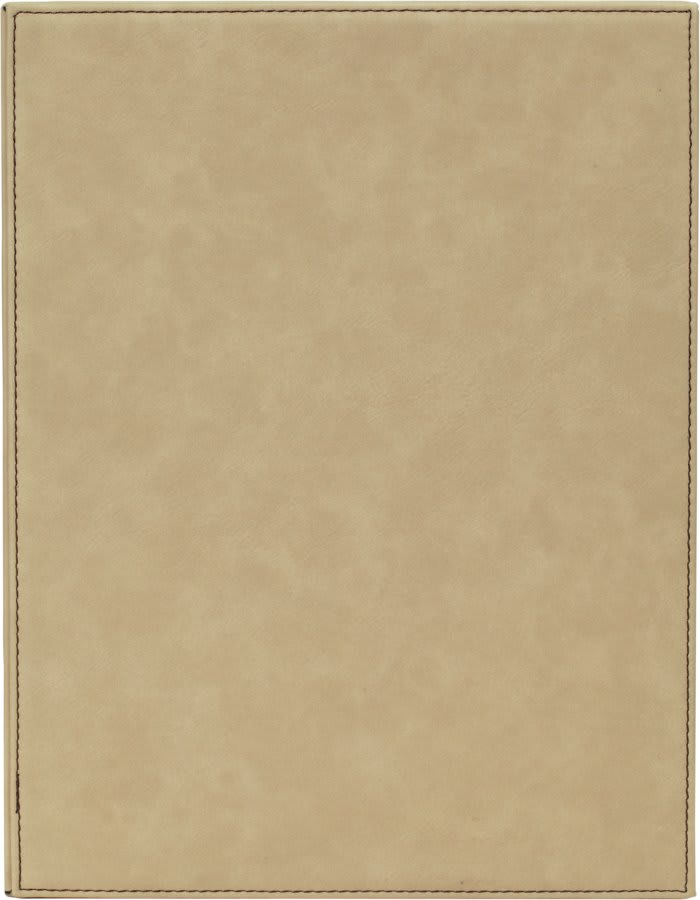 Light Brown Leatherette Plaque