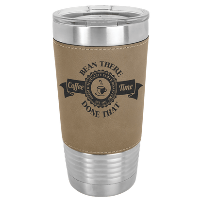 Polar Camel 20 oz. Leatherette Polar Camel Tumbler with Clear Lid