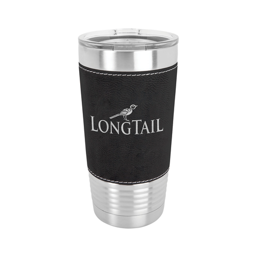 20 oz Leatherette Tumbler with Clear Lid, Polar Camel