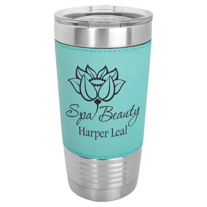 Polar Camel 20 oz. Leatherette Polar Camel Tumbler with Clear Lid