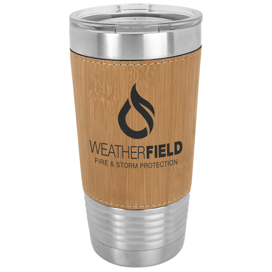 Polar Camel 20 oz. Leatherette Polar Camel Tumbler with Clear Lid