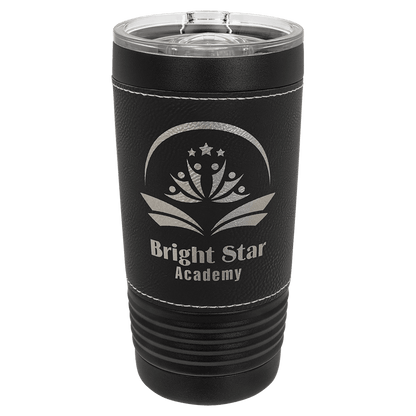 Polar Camel 20 oz. Leatherette Tumbler with Slider Lid