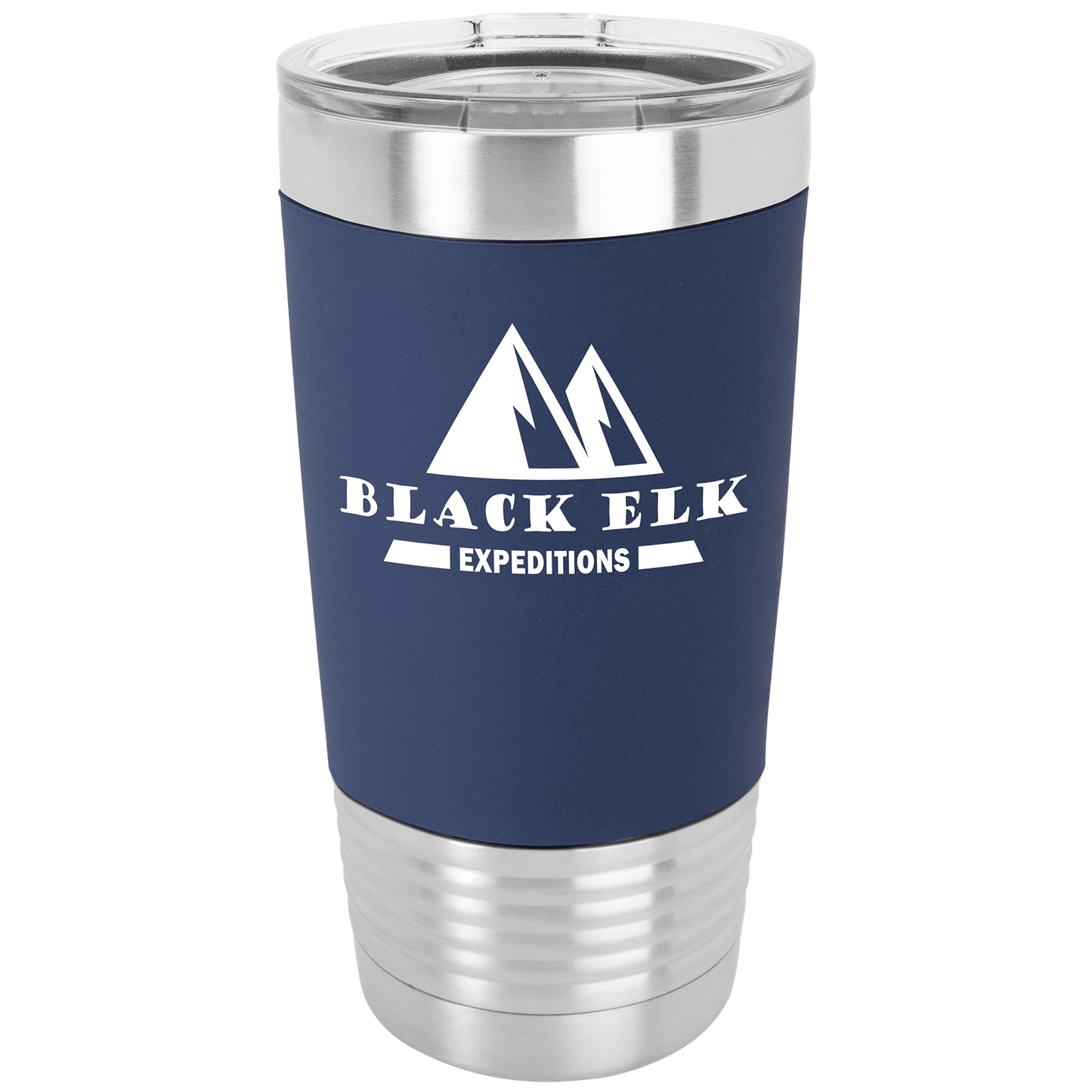 20 oz. Polar Camel Tumbler with Silicone Grip and Clear Lid