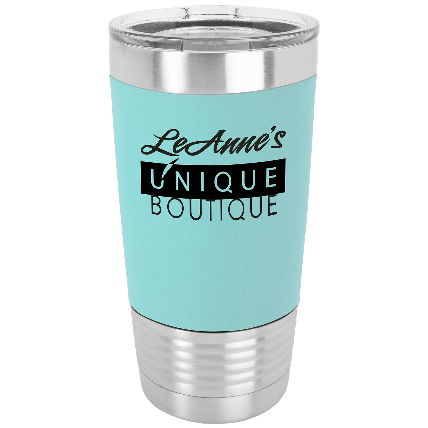 20 oz. Polar Camel Tumbler with Silicone Grip and Clear Lid