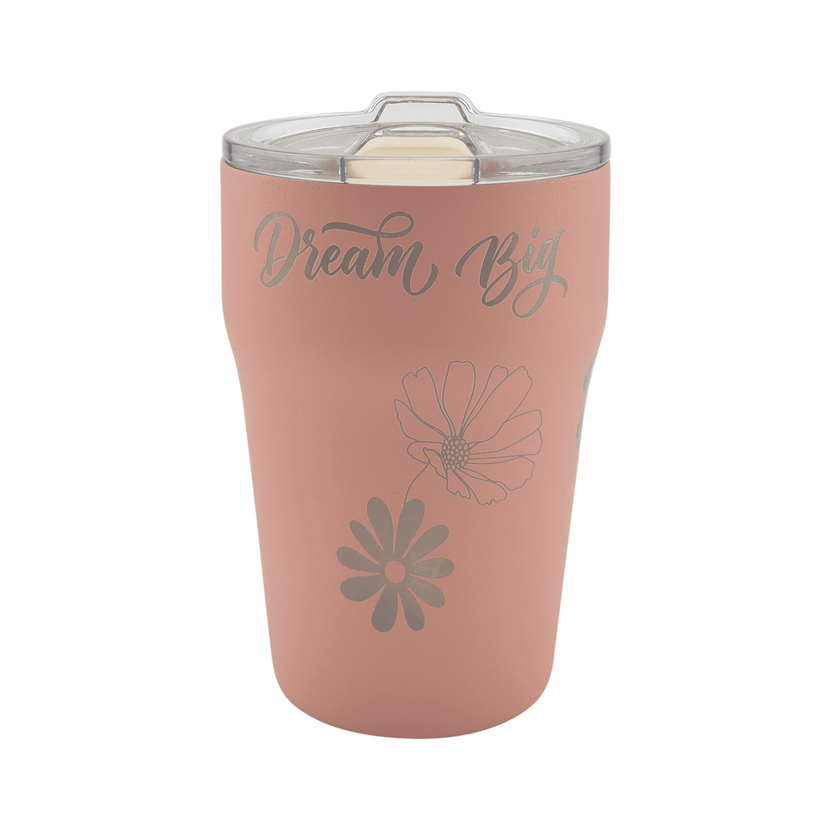 Polar Camel 13 oz Stackable Tumbler with Ceramic Liner and Slider Lid, Dusty Rose