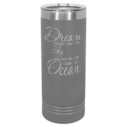 Polar Camel 22 oz. Skinny Tumbler with Slider Lid