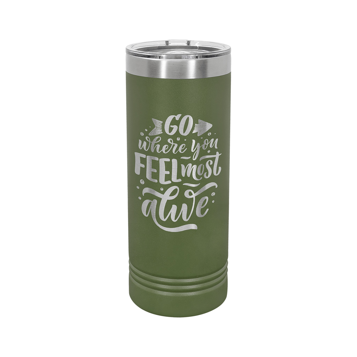 22 oz Skinny Tumbler with Slider Lid, Polar Camel