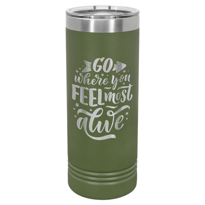 Polar Camel 22 oz. Skinny Tumbler with Slider Lid