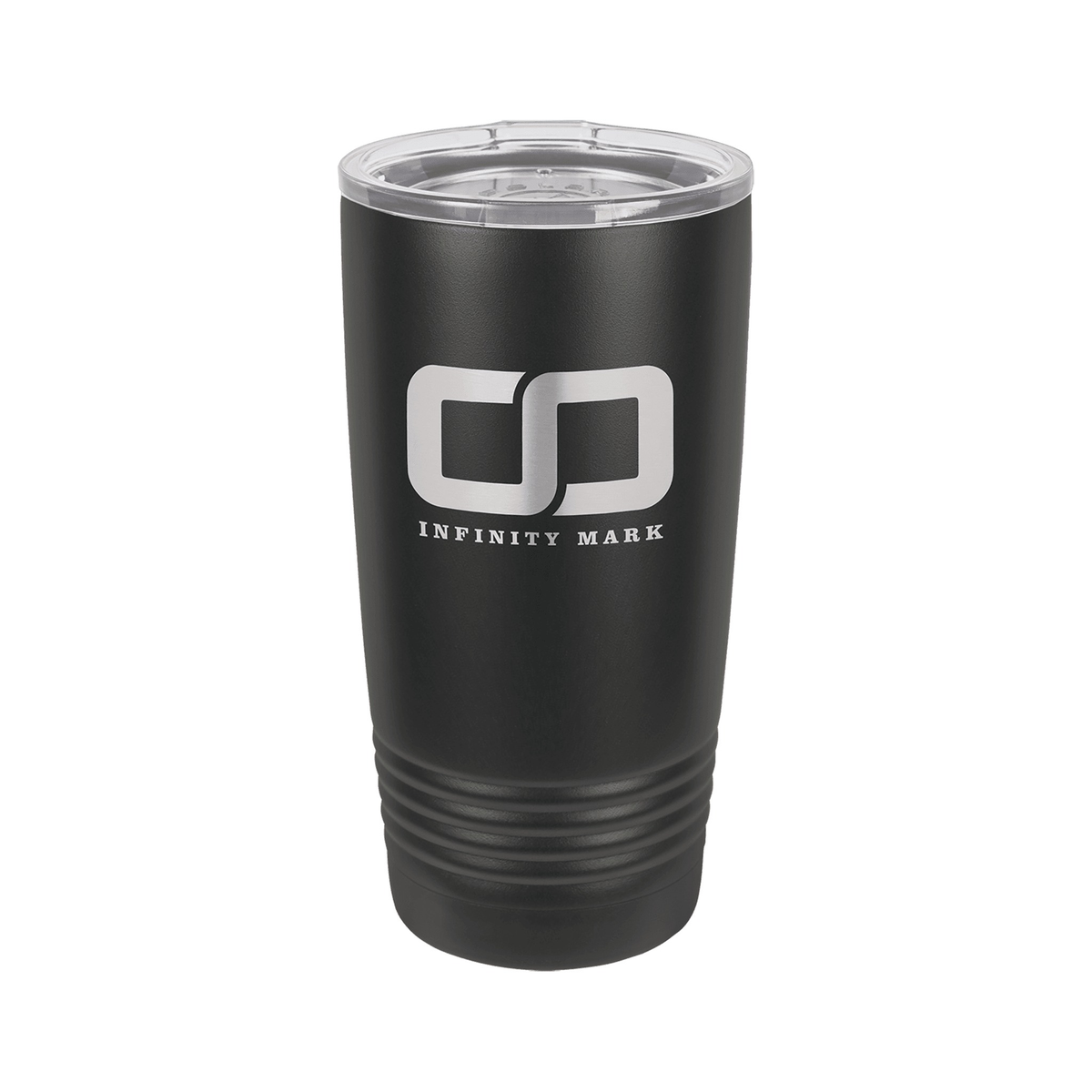20 oz Ringneck Tumbler with Silver Ring and Clear Lid, Polar Camel
