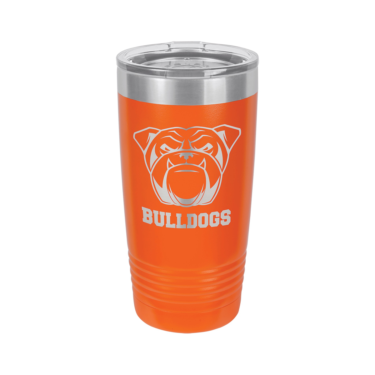 20 oz Ringneck Tumbler with Silver Ring and Clear Lid, Polar Camel