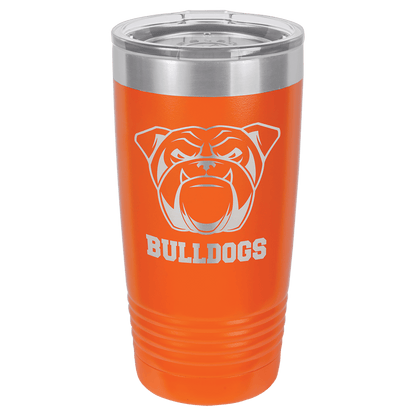 Polar Camel 20 oz. Vacuum Insulated Ringneck Tumbler with Silver Ring and Clear Lid
