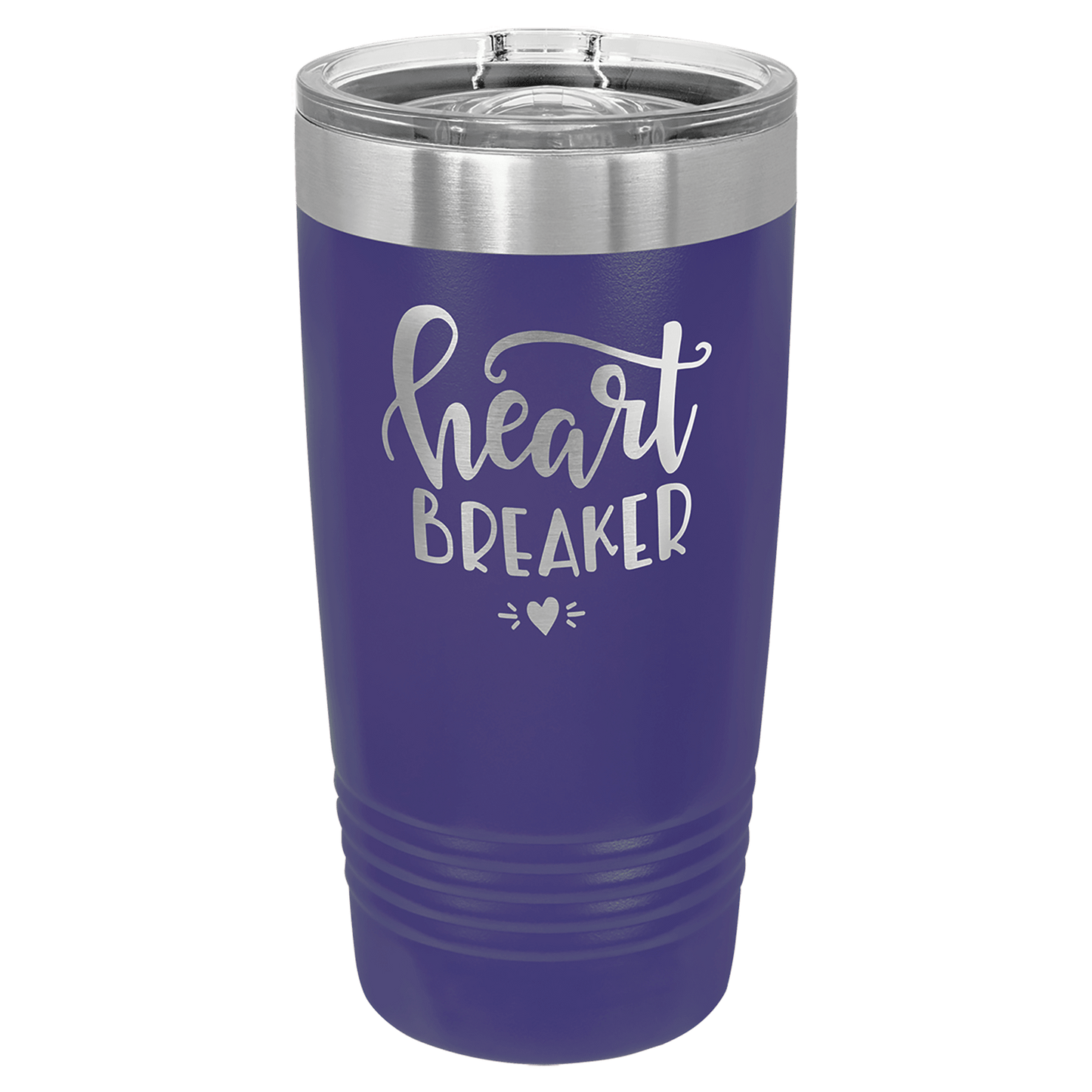 Polar Camel 20 oz. Ringneck Vacuum Insulated Tumbler with Slider Lid and Silver Ring