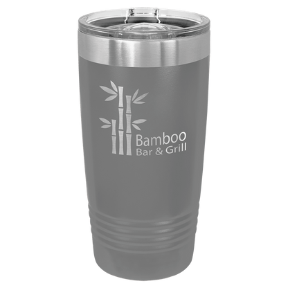 Polar Camel 20 oz. Ringneck Vacuum Insulated Tumbler with Slider Lid and Silver Ring