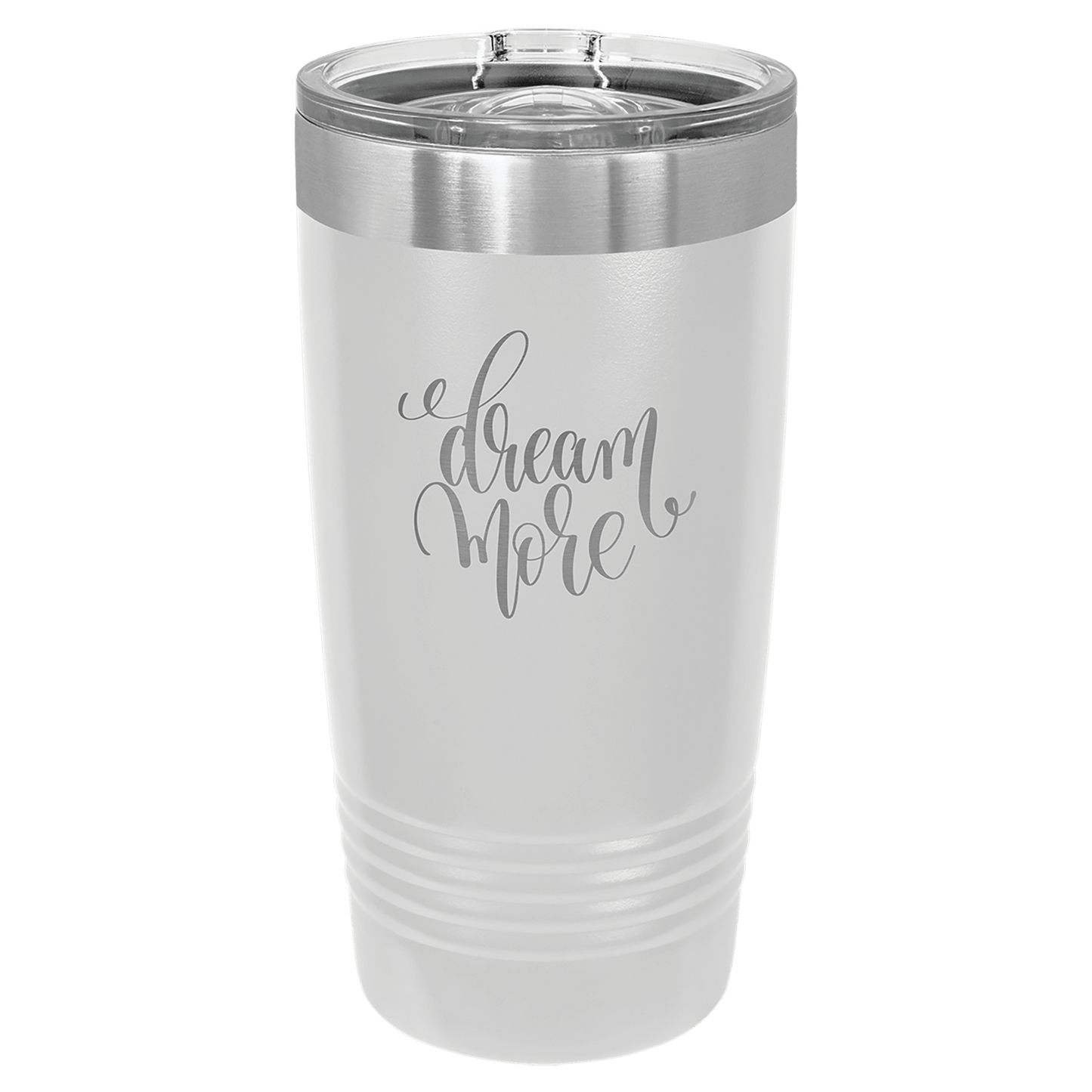 Polar Camel 20 oz. Ringneck Vacuum Insulated Tumbler with Slider Lid and Silver Ring