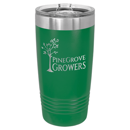 Polar Camel 20 oz. Ringneck Vacuum Insulated Tumbler with Slider Lid and Silver Ring