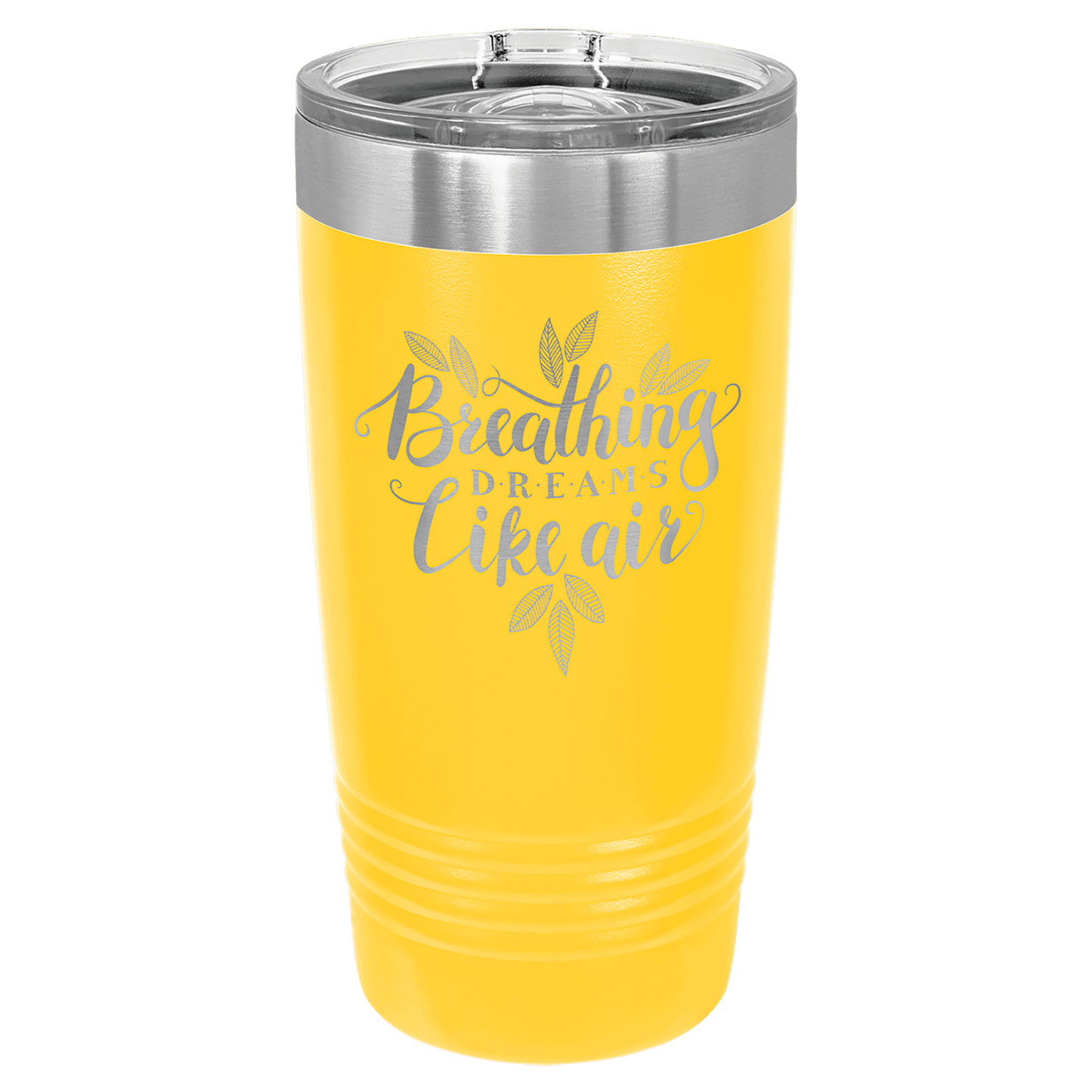 Polar Camel 20 oz. Ringneck Vacuum Insulated Tumbler with Slider Lid and Silver Ring