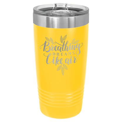 Polar Camel 20 oz. Ringneck Vacuum Insulated Tumbler with Slider Lid and Silver Ring