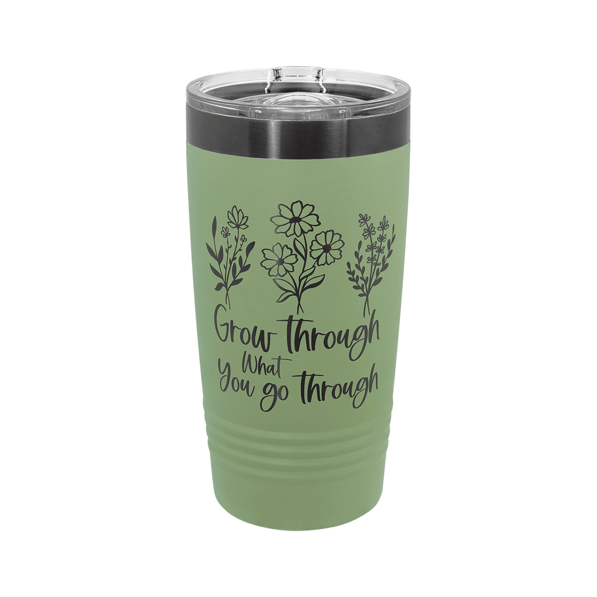 20 oz Tumbler with Slider Lid, Summer Sage/Ghost Black, Polar Camel