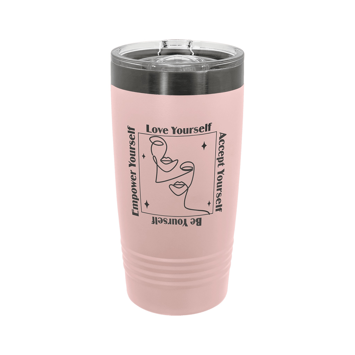 20 oz Ringneck Tumbler with Slider Lid, Blush/Ghost Black, Polar Camel