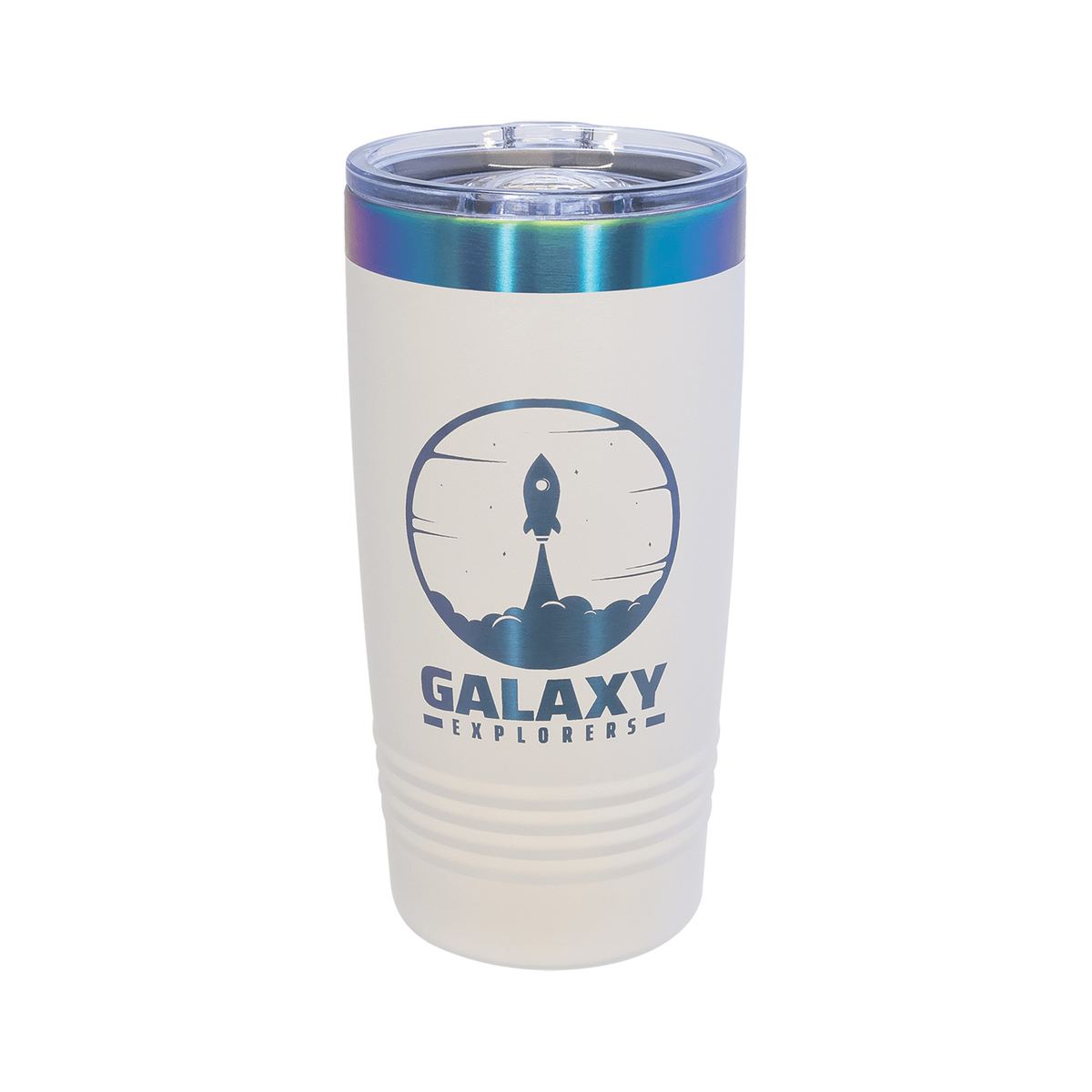 20 oz Ringneck Tumbler with Slider Lid, White/Prism, Polar Camel