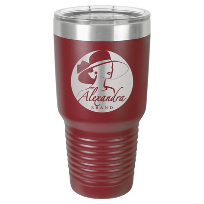Polar Camel 30 oz. Vacuum Insulated Ringneck Tumbler with Clear Lid
