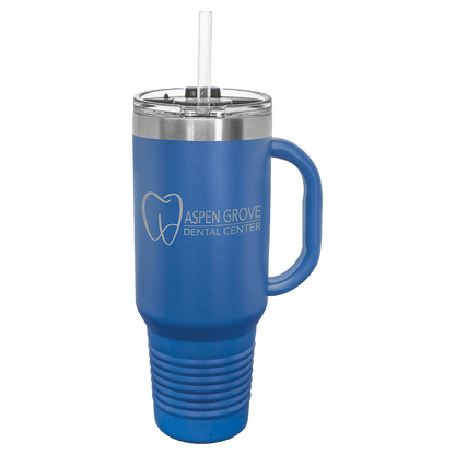 Polar Camel 40 oz. Travel Mug with Handle, Straw Included