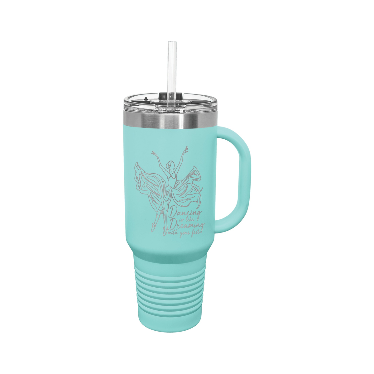 40 oz Travel Mug with Handle and Straw, Polar Camel