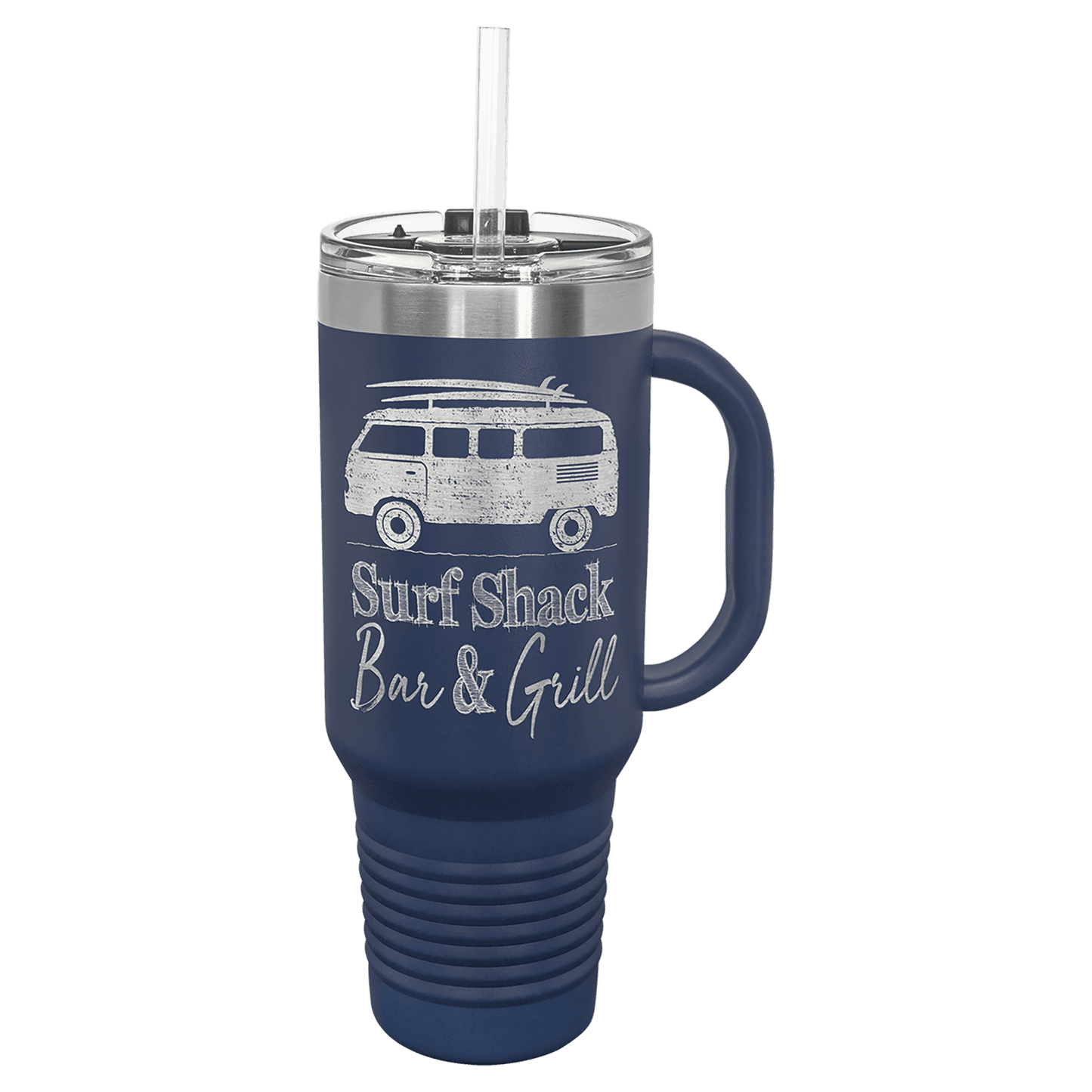 Polar Camel 40 oz. Travel Mug with Handle, Straw Included