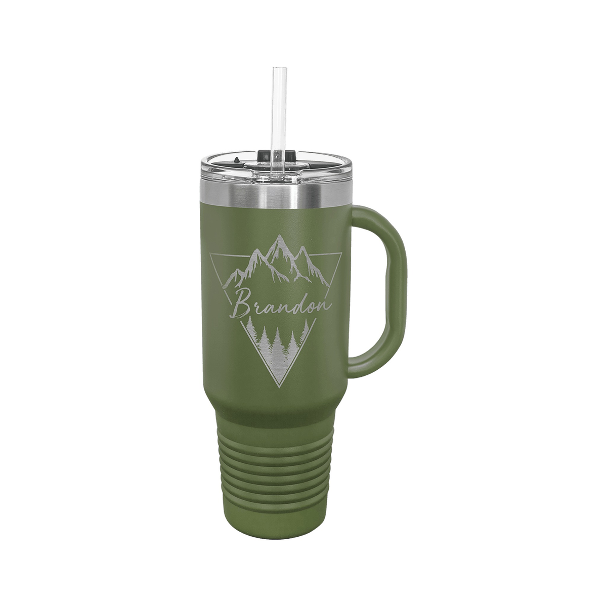 40 oz Travel Mug with Handle and Straw, Polar Camel