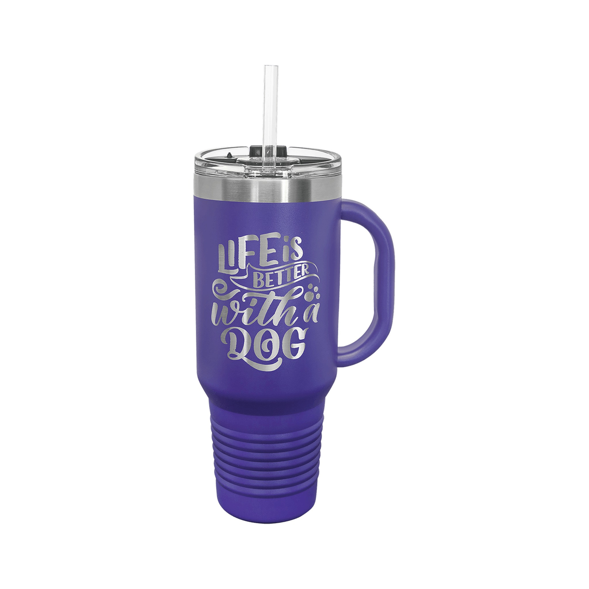 40 oz Travel Mug with Handle and Straw, Polar Camel