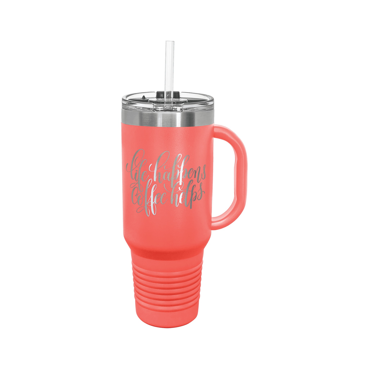 40 oz Travel Mug with Handle and Straw, Polar Camel