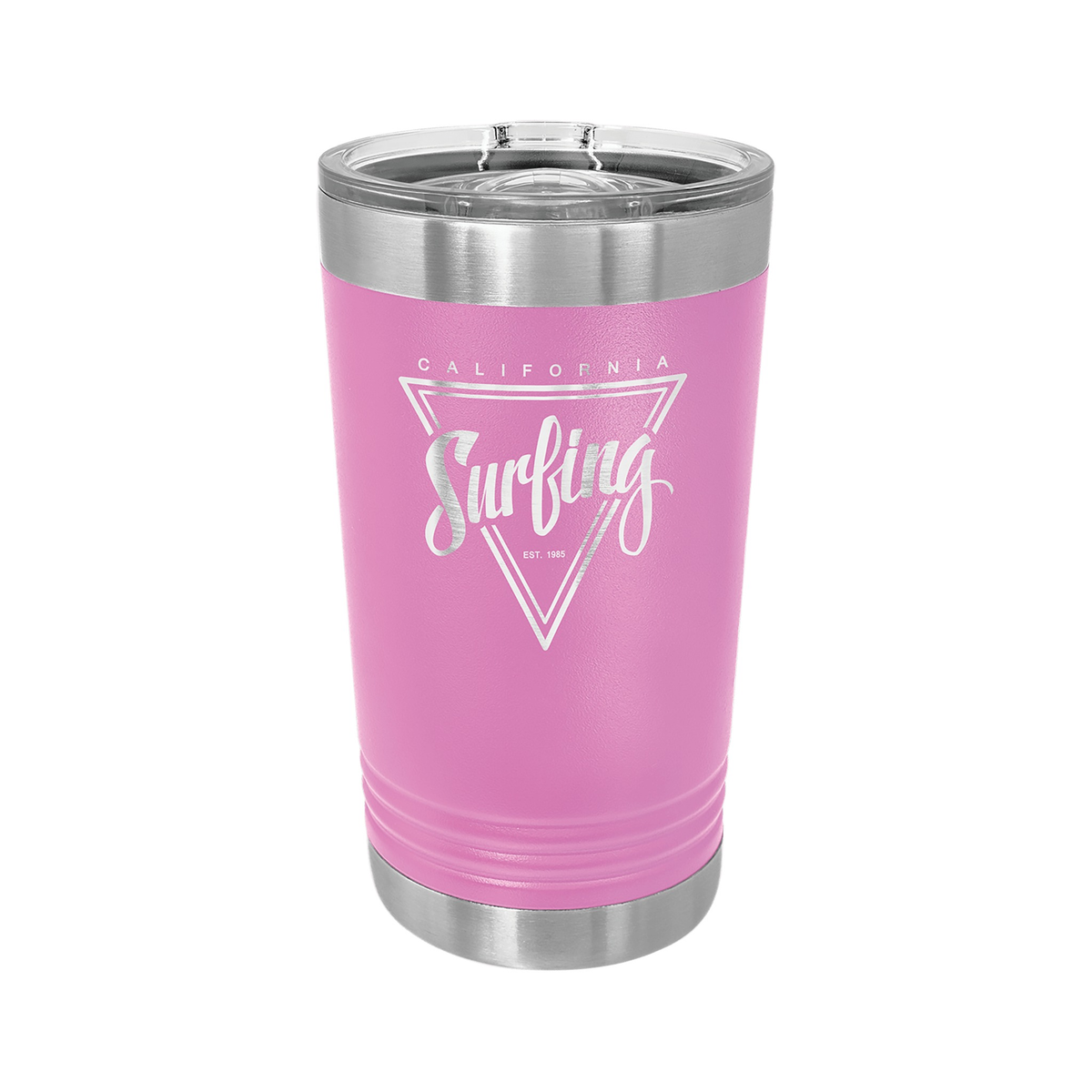 Polar Camel 16 oz Pint with Slider Lid, Light Purple