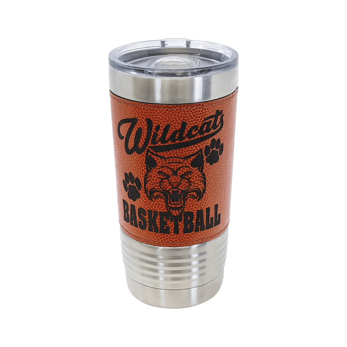 20 oz Basketball Sports Tumbler with Slider Lid, Polar Camel