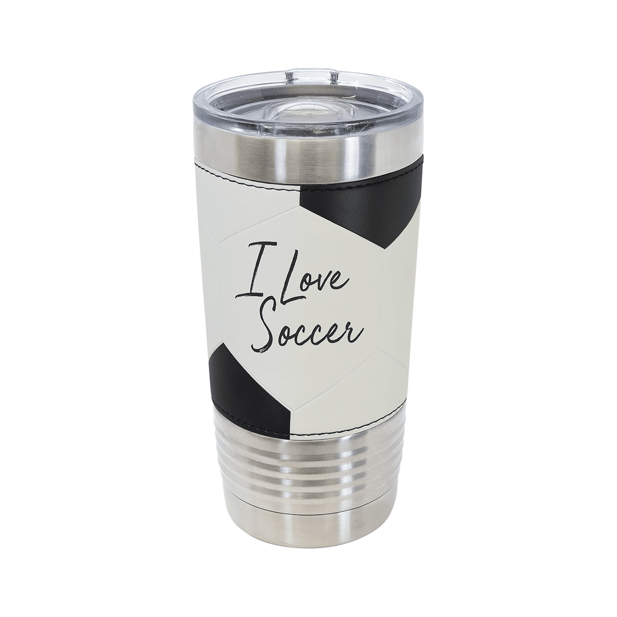 20 oz Soccer Sports Tumbler with Slider Lid, Polar Camel