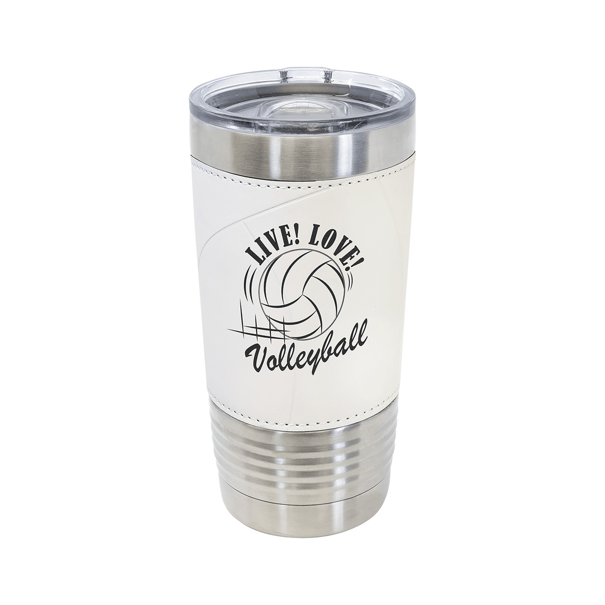 20 oz Volleyball Sports Tumbler with Slider Lid, Polar Camel