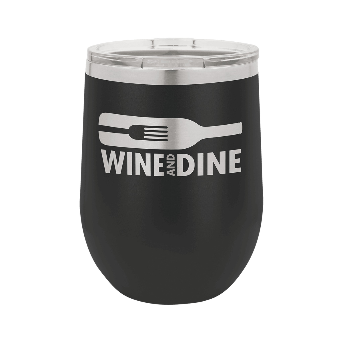 12 oz Vacuum Insulated Stemless Wine Tumbler with Lid, Polar Camel