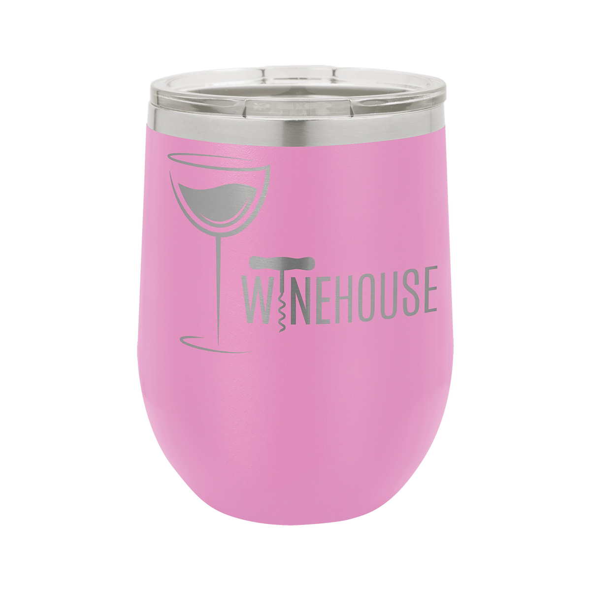12 oz Vacuum Insulated Stemless Wine Tumbler with Lid, Polar Camel