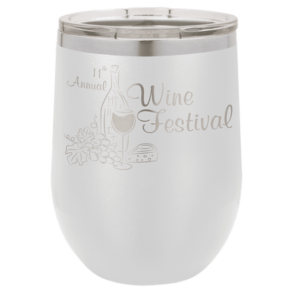 Polar Camel 12 oz. Vacuum Insulated Stemless Wine Tumbler with Lid