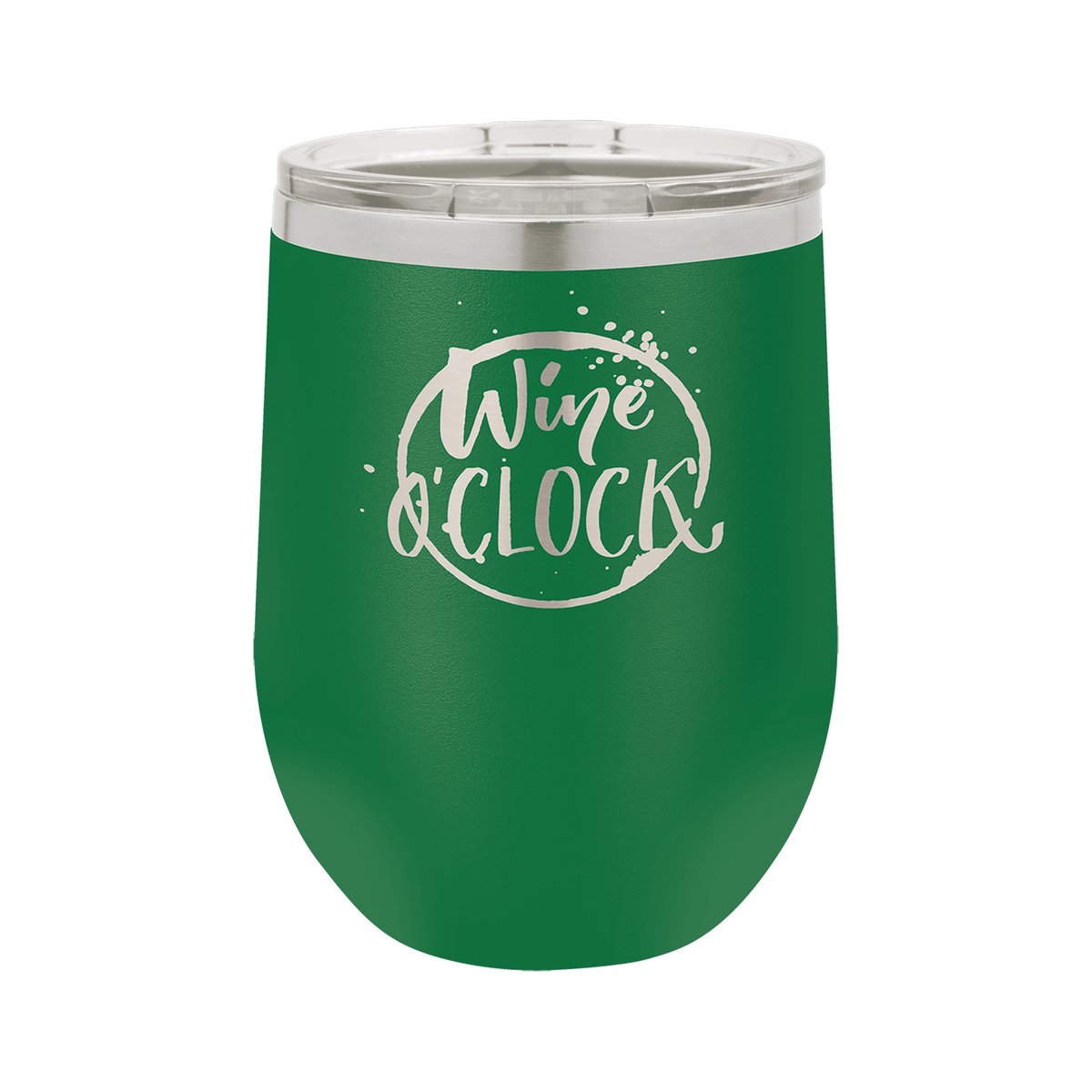 12 oz Vacuum Insulated Stemless Wine Tumbler with Lid, Polar Camel