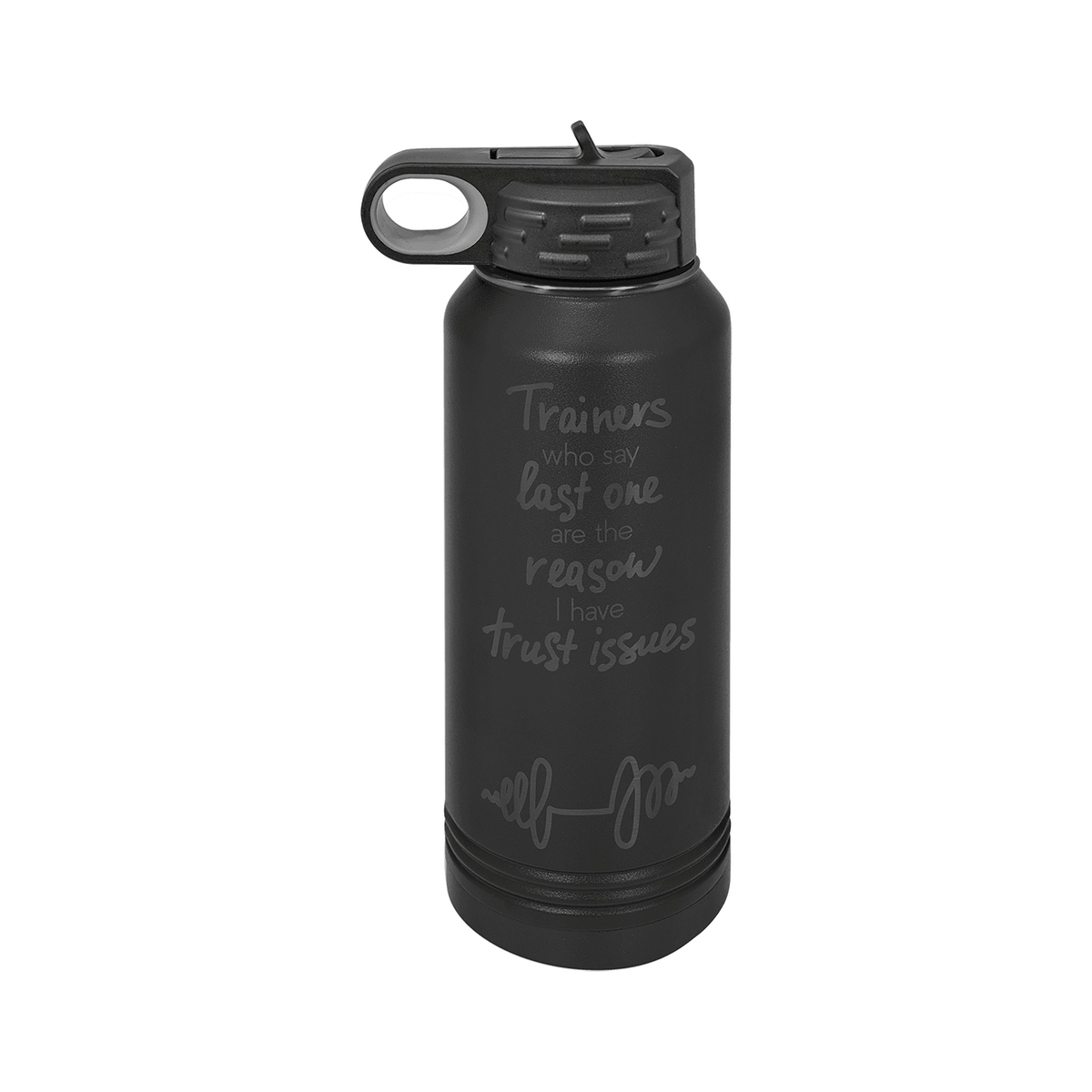 32 oz Water Bottle, Black/Ghost Black, Polar Camel
