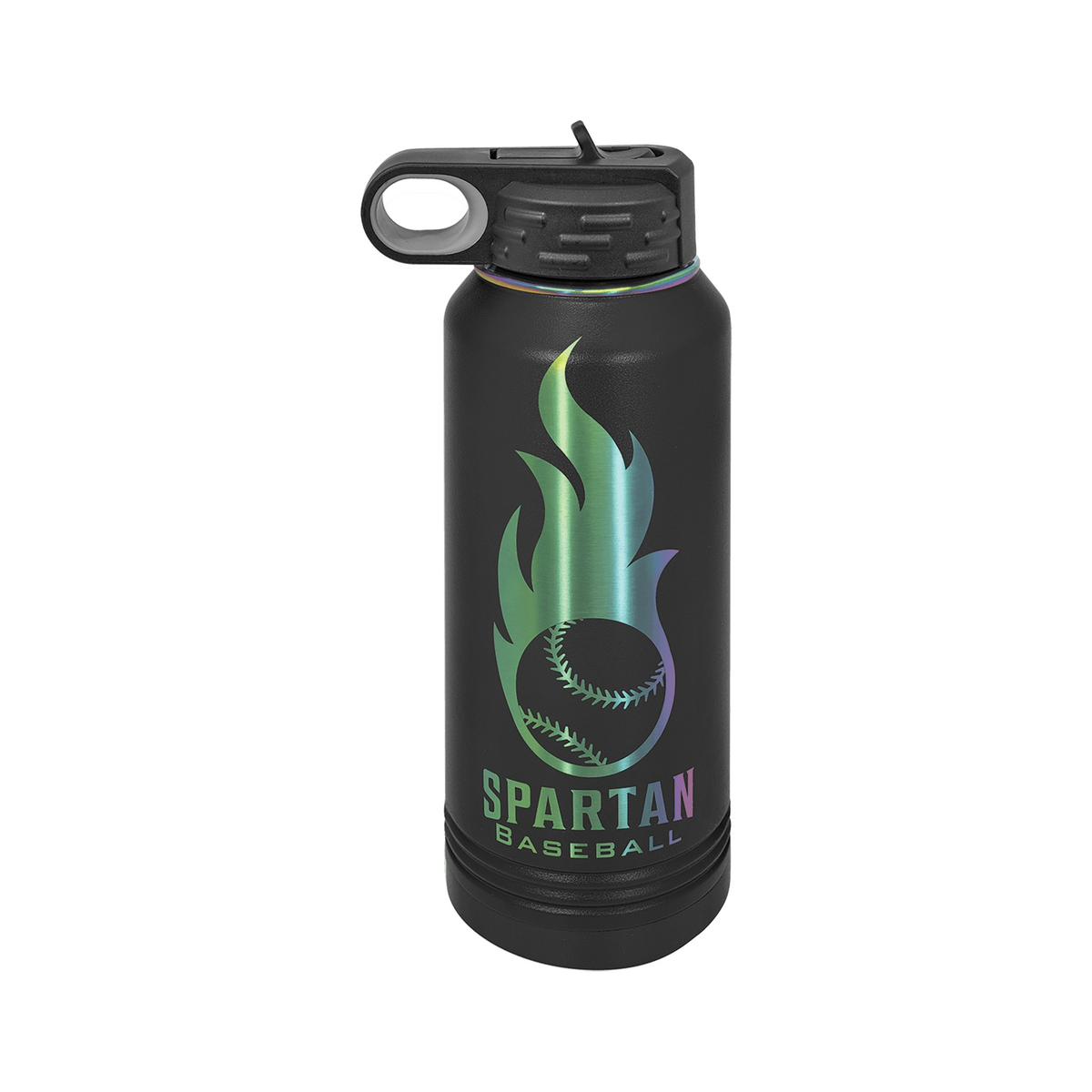 32 oz Water Bottle, Black/Prism, Polar Camel