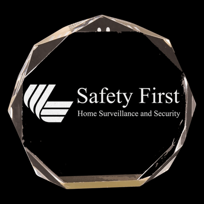 Gold Octagon Acrylic Award